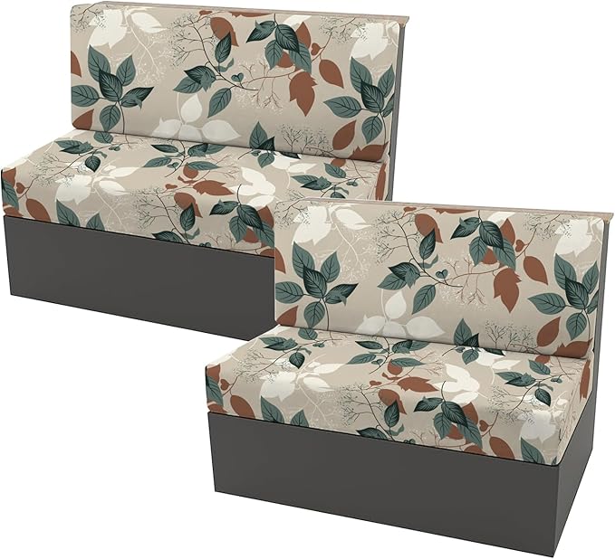 KRFOONN RV Dinette Cushion Covers Stretch Camper Cushions Covers Replacement Couch Cushion Slipcovers Washable Loveseat Slipcovers for Travel Trailer Couch (2 Backrest Cover &amp 2 Bench Cover 18)