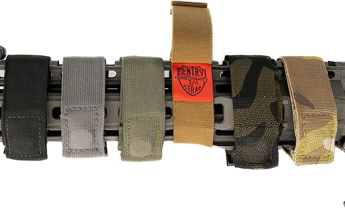 Two Pack NeoMag Sentry Strap - Rifle Sling Retainer Band | Rapid Deployment Staging Device | Minimalist Modular Adjustable Strap | Accessories System for Gun Shotgun Hunting