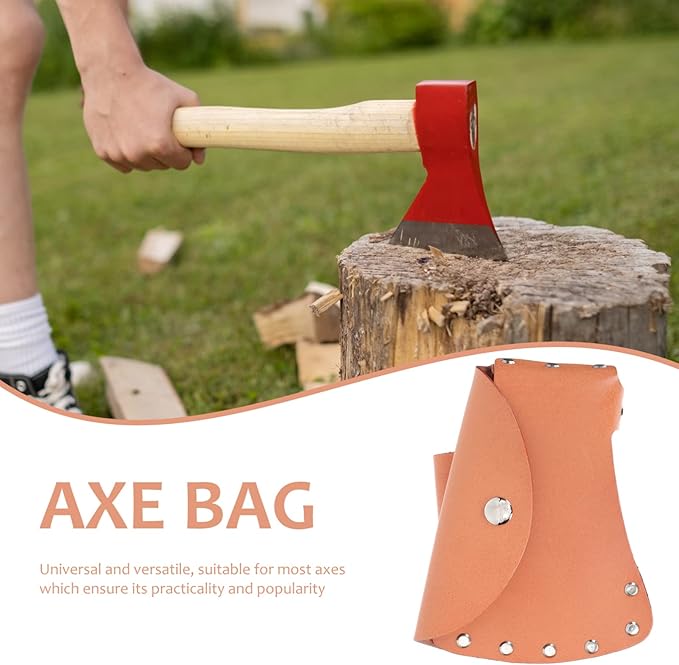 3pcs Portable Axe Leather Cover for Hatchet Sleeve for Outdoor Safety Camping and Hiking Premium Quality Design to Prevent Accidental Cuts and