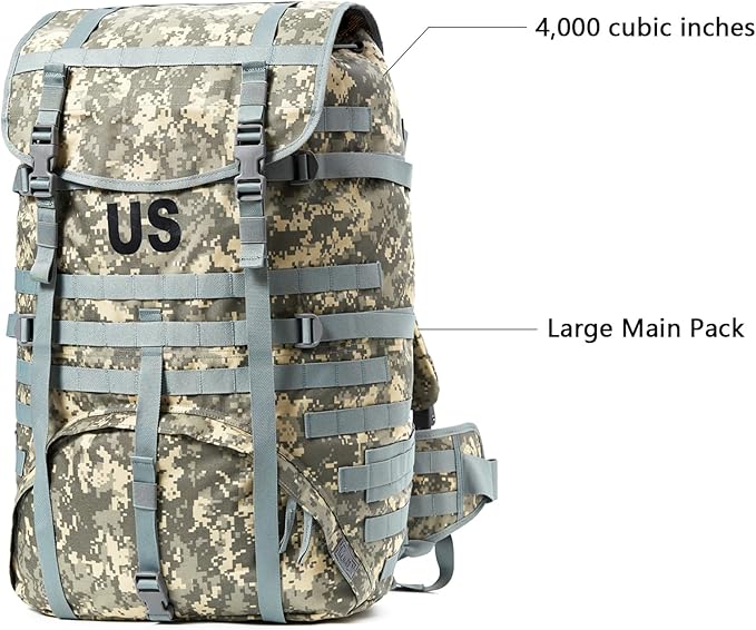 MT Military MOLLE 2 Large Rucksack with Frame Army Tactical Backpack