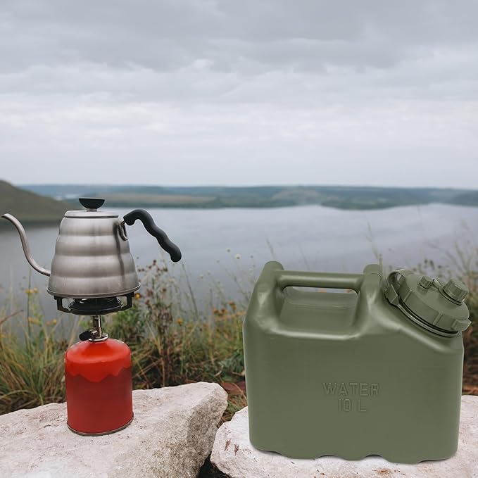 Scepter 2.5 Gallon True Military BPA Free Water Container Food Grade Water Jug for Camping and Emergency Storage Green