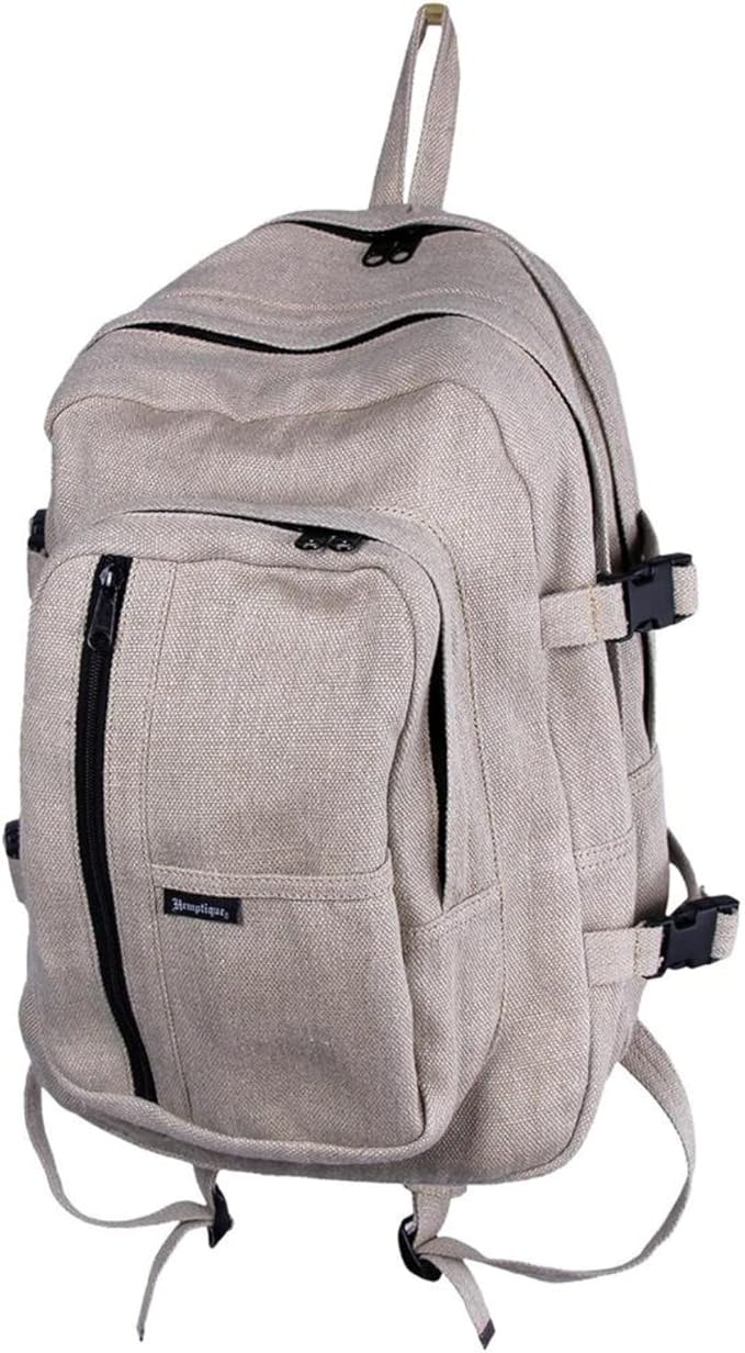 Hemptique 100% Hemp Deluxe Trekker Backpack - Natural
