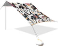 Cowgirls Beach Tent Sun Shelter Set UPF50+ UV Protection 10.5 x 9.19 FT Camping Shade Canopy with Sandbags Sand Anchors Carrying Bag and Others