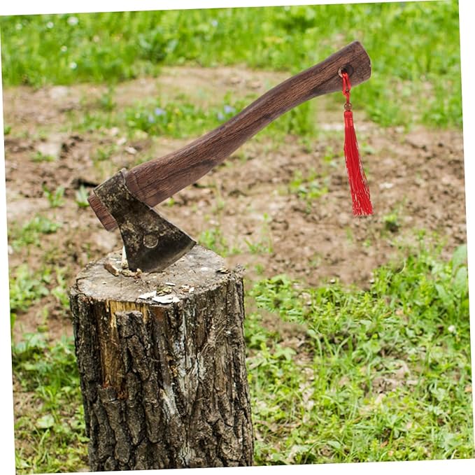 DOITOOL 5pcs Wooden Axe Handle Replacement Axe Hatchet Handle for Woodworking Camping Tools Ergonomic Grip Sturdy Material