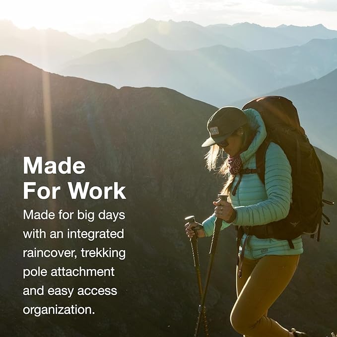 Osprey Kyte 48L Women's Backpacking Backpack - Hiking &amp Camping Bag with Waterproof Raincover Serenity Blue X-Small/Small