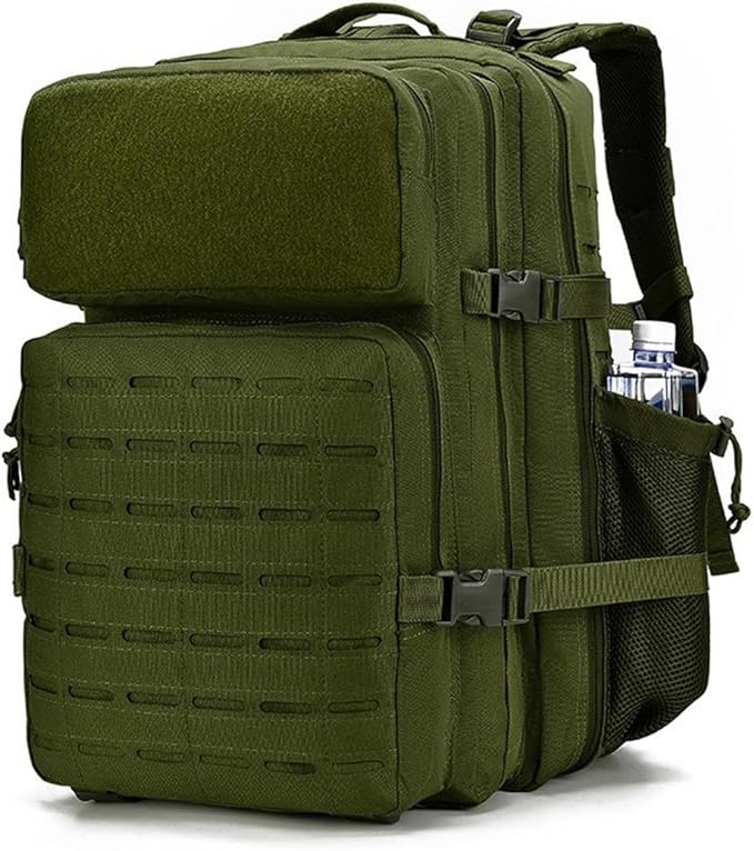 Military Tactical Backpack Army 3 Day Assault Pack Molle Bag Rucksack (Military Green)