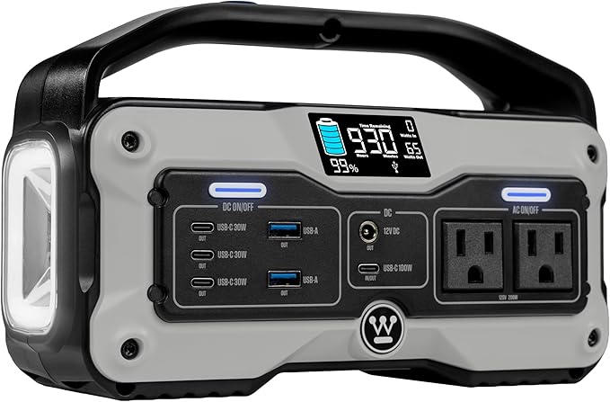 Westinghouse iGen400s 400 Watt 183Wh Portable Power Station and Solar Generator with LED and DC Outlet for Camping Home Travel Indoor/Outdoor Use (Solar Panel Not Included)