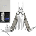 ROCKTOL Multitool19-in-1 Multitool Pliers with Titanium-plated Handle Safety Locking Lightweight EDC Tool and Nylon Sheath for MenOutdoor SurvivalHikingCamping