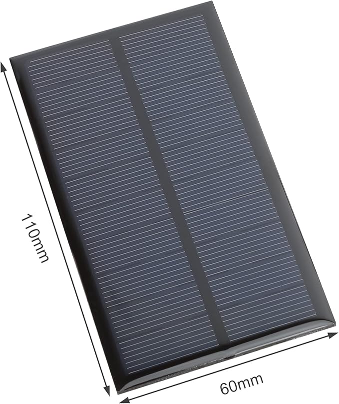 FellDen Micro Solar Panels Photovoltaic Solar Cells 10PCS 5V 200mA Epoxy Solar Panel Kit Polycrystalline Solar Cells 110mmx60mm / 4.33x 2.36