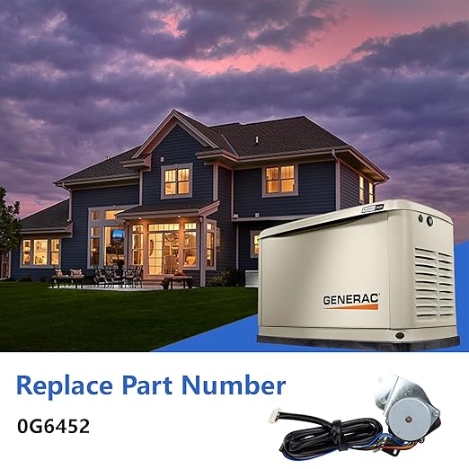 0G6452 Stepper Motor Assembly Compatible with GENERAC Honeywell Siemens Carrier Watchdog Centurion Eaton Bryant Guardian generators for GTH530 HSB Reliable Replacement Part