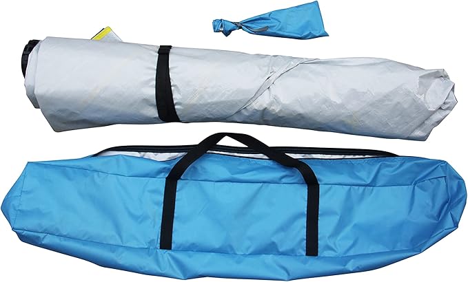 Bliss Hammocks BHT-A39-BY Pop-Up Beach Tent w/Carry Bag for Easy Travel Sun Protection &amp Wind Resistant Waterproof Lightweight Durable Blue and Yellow