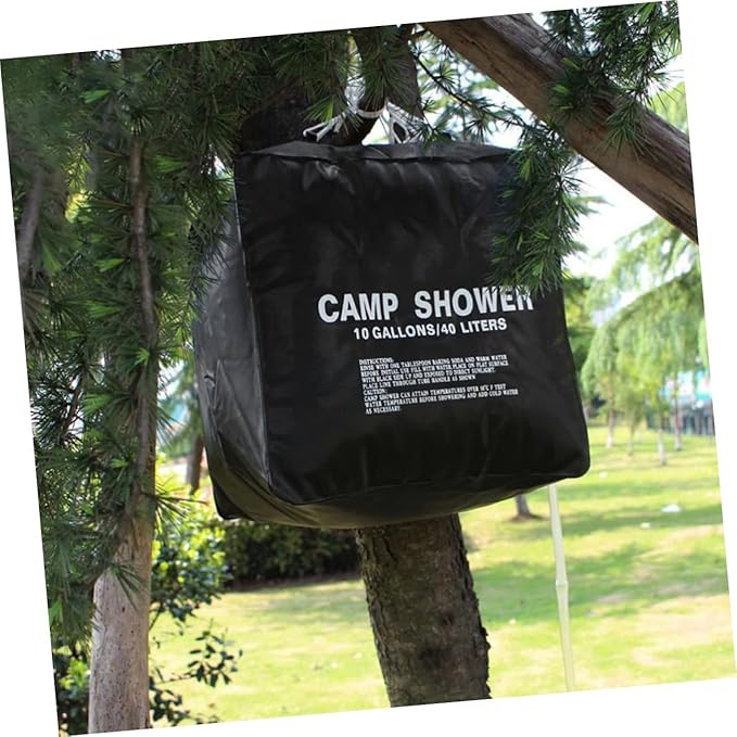 Solar Heating Bag Camping Shower Bag Portable Solar Shower Mesh Pouch for Glamping