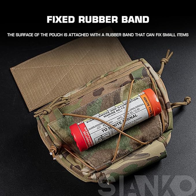 Tactical Storage Pouch/Shoulder BagsVest Attachment BagAirsoft Hunting Military Multifunctional Utility Dual-Purpose BagEDC Admin Sundry Tool Bag