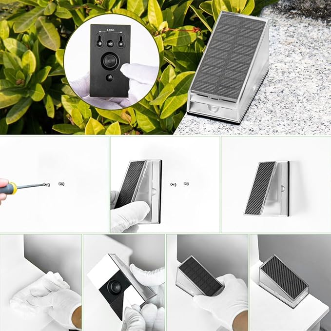 Solar Stair Lights IP65 Solar Step Light for Outdoor Stairs Waterproof for Rain Snow Lights for Patio Garden Porch Deck Front Step (Warm-6Pack)