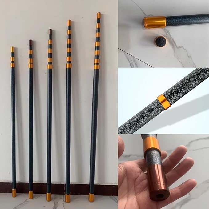 45KV Insulated Line-Supporting Pole 6.6-29.5ft Fiberglass Telescopic Pole Insulation Pick Rod