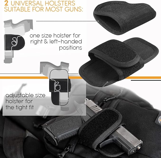 TECEUM Tactical Compact Sling Bag – CCW for Everyday – 10+ Styles – Shoulder EDC Crossbody Bag for Concealed Carry of Handgun