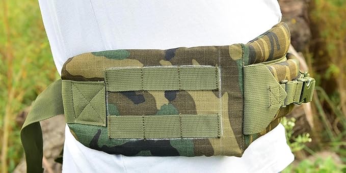 Military Camping Hiking ALICE Pack Kidney Pad Waist Belt Tactical Hip Belt LC-2 Rucksack Frame 12mm Padded 220LB Carry