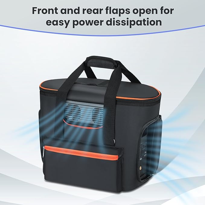 Carrying Bag Compatible with ECOFLOW DELTA 2 Power Station Carrying Bag Soft Padded with Shoulder Strap &amp Handle Portable Generator Cover Compatible with Ecoflow Delta 2 for Outside