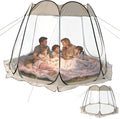 Pop Up Bubble Tent 8 Sizes Portable Clear Dome Weather Proof Garden Tent Waterproof Outdoor Large Camping Shelter with Vent Window Screen House for Party Backyards Camping Sports Khaki