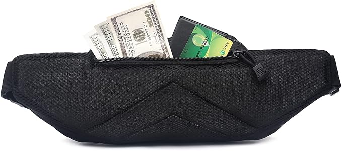 Concealed Pistol Bag Multipurpose Nylon Tactical Handgun Case Fanny Pack Waist Bag Bumbag Chest Pack with Molle Webbing Loop (Black)