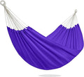 PNAEUT Double Hammocks for Outside Replacement Outdoor Tree Hammock for Indoor Patio Porch Garden (Purple Medium)