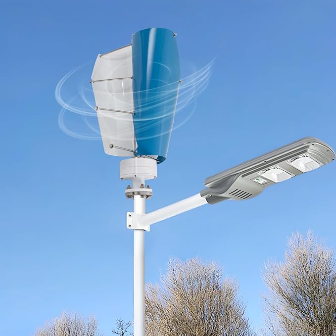 Vertical Wind Turbine 500W Vertical Axis Wind Turbine 12V Wind Generator Kit with Controller 2 Blades Permanent Magnet Generator Vertical Axis Windmill for Home Corporate Industrial