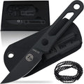 Holtzman's Gorilla Survival Scalpel Fixed Blade Utility Knife with D2 Sheath and Belt Clip (Black) - Ideal for EDC and Outdoor Activities