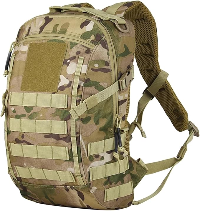 Genérico Compatible For 20L Hiking Backpacks Small Tactical Backpack Sport Men Women Climbing Bag Travel Rucksack(Camo)