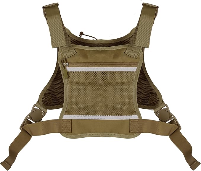 Tactical Chest Pack EDC Chest Bag Utility Molle Chest Rig Pouch with CCW Compartment Adjustable Strap Admin Pouch