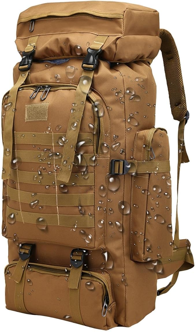 Assault Pack Rucksack – Heavy Duty Bag 600D Oxford Fabric Abrasion Tear Resistant Construction Spacious Organized Storage | Perfect for Outdoor Adventure Travel Mountaineering Field Survival