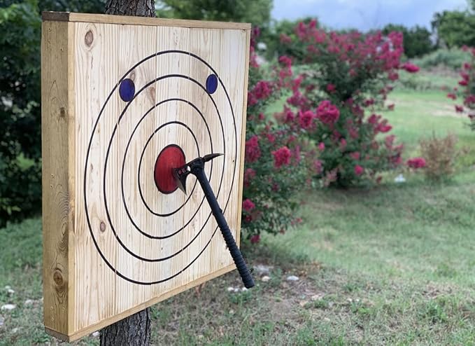 Medium 4-Ring Hanging Axe and Knife Throwing Targets