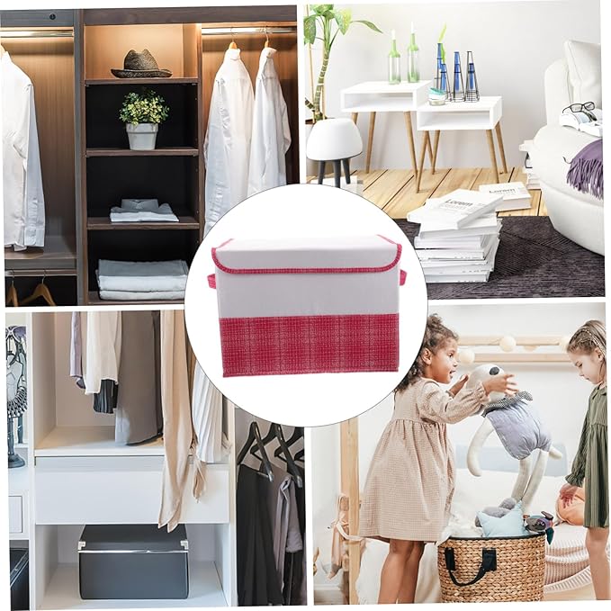 Cabilock Capacity Folding Storage Box Double Lid Household Storage Organizer Keep Your Items Clean Tidy