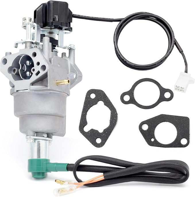 Inverter Generator Carburetor Compatible with Harbor Freight Predator 9500 Watt Surper Quiet Generator Model 57080 and 59188 Air Intake Gaskets Included