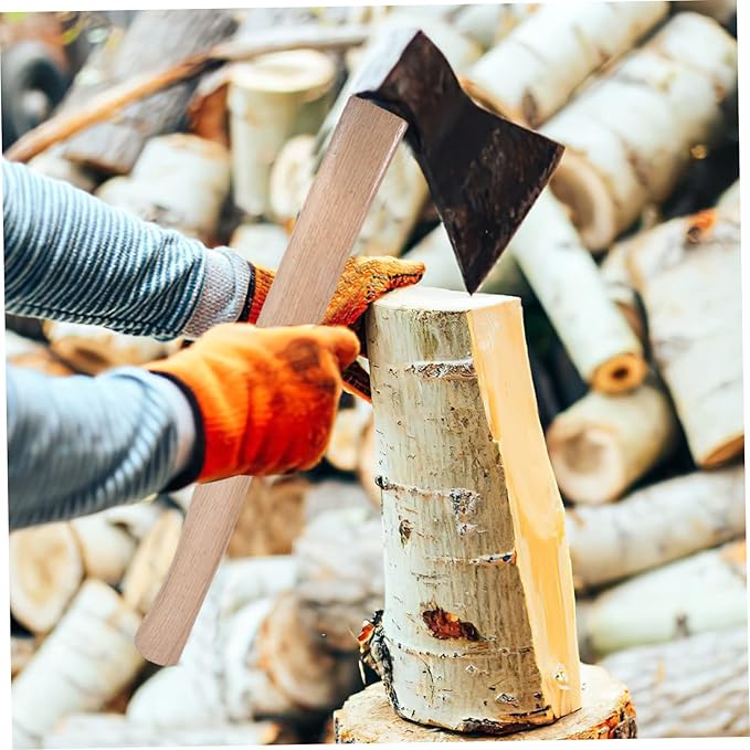 Abaodam Axe Handle Replacement Wooden Hatchet Handles Wedges Skidproof and Shockproof for Woodworking