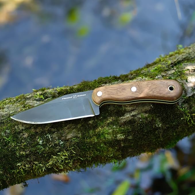 FLEXCUT Hawthorne Knife Collection Seeker - Sapele w/White Liner (FTKFB4C)
