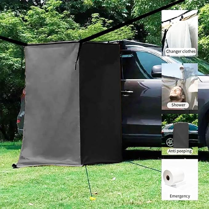 Privacy Changing Tent – Portable Waterproof Dressing Room Side Car Travel Shelter Convenient Compact Design | Fitting Room for Outdoor Camping Beach Trailer Pontoon Vehicle Accessoire