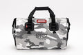 Waterproof Duffel&amp Luggage Bag - Motorcycle Dry Bag Tail Saddle Bags with Roll Top ClosureLarge Storage Spacefor Camping Kayaking Fishing &amp Traveling(Sky 25L)