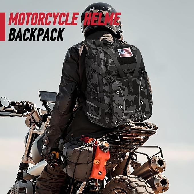 Motorcycle Helmet Bags Large Capacity Waterproof Helmet for Men Motorcycle Accessories Helmet Storage Cycling Bag(Dark Gray)