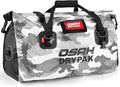 Waterproof Duffel Bag - Motorcycle Dry Bag Tail Bag with Large Storage Space Waterproof Luggage Duffle Bags with Outer Mesh Zipper Pocket for Camping Kayaking Fishing &amp Traveling
