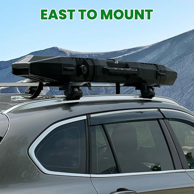 Just-V 8-Gallon Water Tank with Camping Shower for Off-Road Vehicles Pick-up TrucksSUVOutdoor Activities Water Supply Construction for Roof Rack Mount