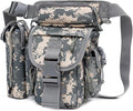 Tactical Drop Leg Bag Nylon Thigh Fanny Pack for Men Women Motorcycle Leg Pouch for Outdoor Travel Sports Cycling Fishing Riding Hiking Camping with Water Bottle Pouch (Digital)