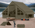 Inflatable Camping Tent2/4/6/8 Person Glamping Inflatable Tents with Awning Quick Setup Blow Up Tents with Pump Waterproof Oxford Inflatable House for Camping Air Glamping Hot Tents for Adult