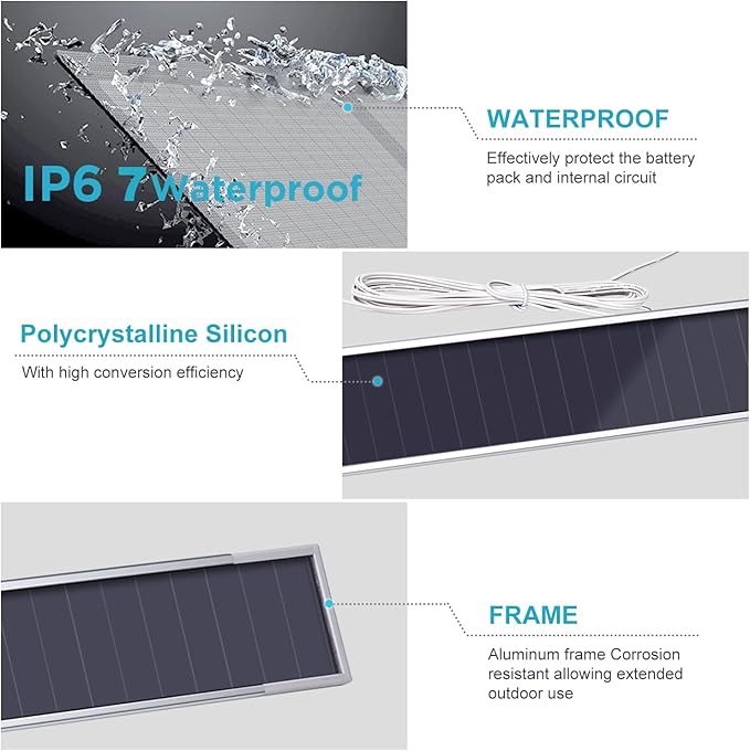 Solar Charger 7.4V/8.4V Solar Panel Charger for Window Shades Dual Cell Series Li-ion Device Solar ChargerMotorized Curtain or Motorized Blinds 8.4V Charger