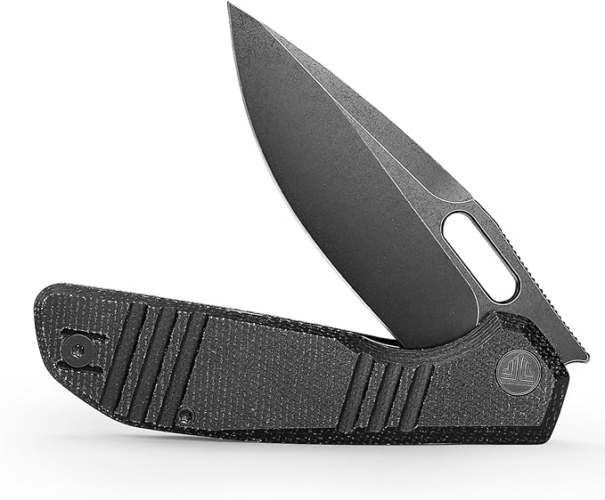 TRIVISA Gecko Folding Pocket Knife 3.4 14C28N Steel Blade Micarta Handle EDC Knife with Pocket Clip for Men Women Camping Survival HikingGecko-BM