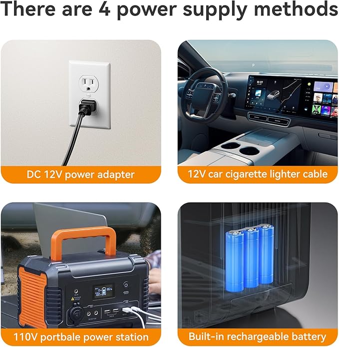 Powered Portable Water Heater On-Demand Propane Camping Shower Battery-Powered Camping Water Heater &amp Shower Pump Constant Temperature Rechargeable Battery