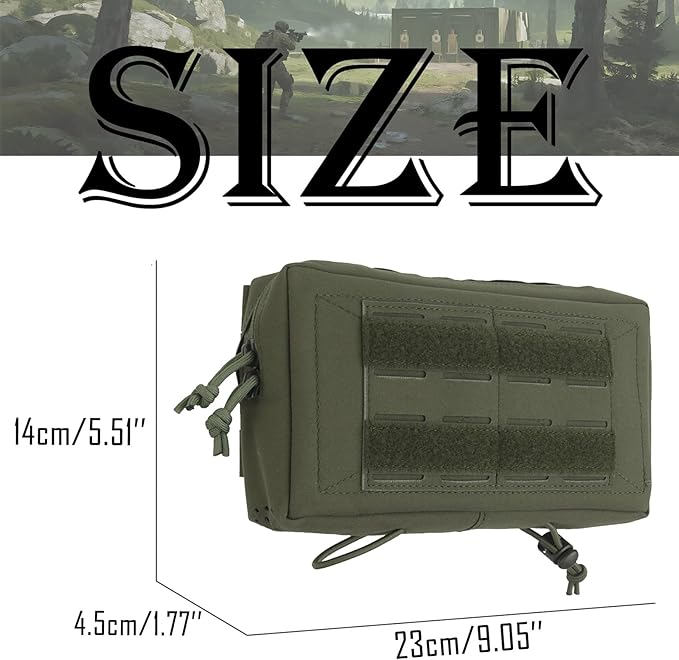 Tactical Molle Admin Pouch for Vest Chest Waist Pack Utility Tool Pouch Tactical EDC Bag