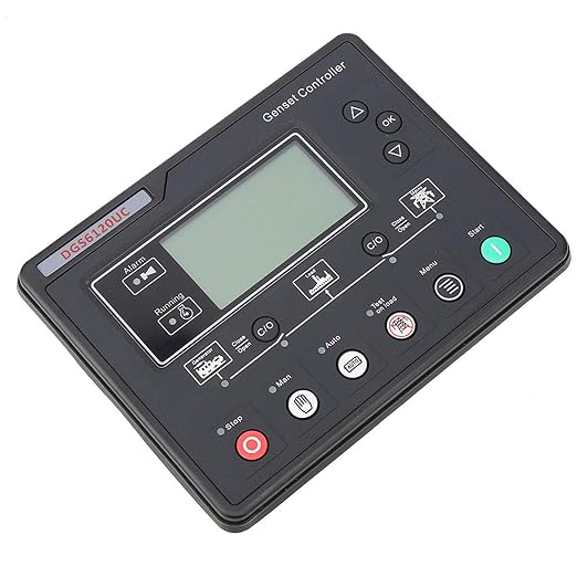 Oumefar Genset Controller Module DGS6120UC LCD Display Generator Automatic Controller Generator Set Parameters Monitoring Control Panel Automatic Engine Control Module for HGM6120UC
