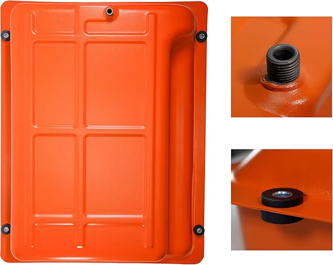 JMCHstore OEM Metal Generator Gas Fuel Tank for Generac GP5500 GP6500 RS5500 RS7000E GP7500E RS8000E XT8000E XT8500EFI 0H7510A / 0H75100SRV 5500w 6500 6500w 7500 389cc OHV Portable Generator Orange