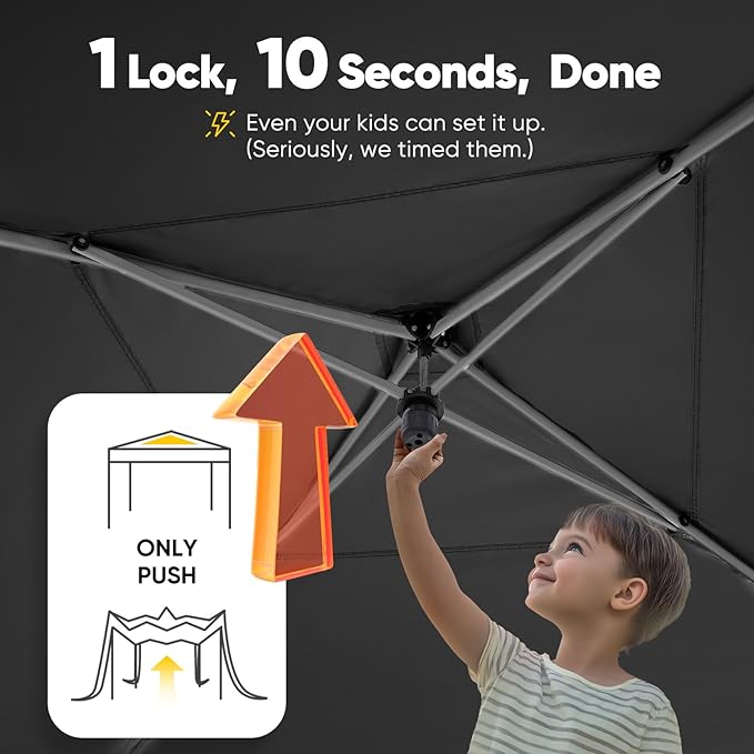 Quictent Privacy 8x8 Pop up Canopy Tent with Sidewalls and Roll-up Ventilated Windows One Person Easy Setup Outdoor Commercial Gazebo Shelter Enclosed Waterproof Bonus 4 Sandbags
