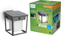 Philips Solar LED 1-Pack Ultra-Efficient Wall Lantern - Blaise Dusk to Dawn Automatically Linkable Daylight and Motion Sensor 3000K Bright White Light IP44 Anthracite